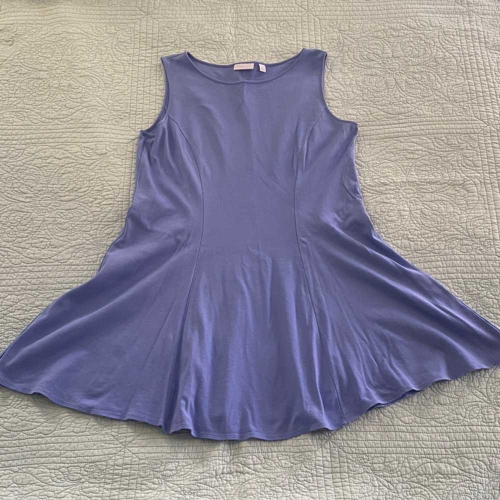 New York & Company Cotton Periwinkle Mini Dress
